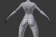 3d female nude model modeling character human stylized body reference blender topology anatomy cyberpunk figure personagens cgtrader femininos woman digital