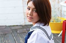 akimoto tsubasa gravure japanese student idol girl school sexy short shoot uniform hairs part fashion