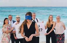 surprise proposal blindfolded blindfold cancun fun family