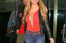 mariah carey beverly bodysuit braless candids