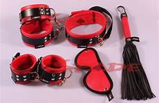 sex toys bdsm bondage kit gear adult cuffs restraints leather collar blindfold whip handcuffs ankle game