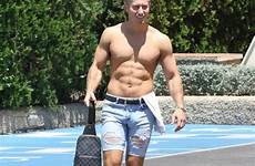 shorts boyson kris bulge tight huge sports he denim goes topless very