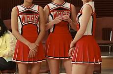 glee cheerleader cheerleaders trinity cheerios cheerleading naya rivera brittany unholy agron santana dianna fabray porristas cheer kostüm disfraces holy uniformes