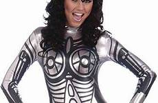 robot costume costumes women halloween fembot female bionic cosplay adult ebay dress silver suit want robots fancy