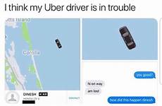 uber driver underwater funny dinesh water message
