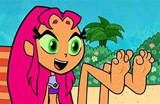 starfire titans teen go feet ttg foot anime waifus raven gif top