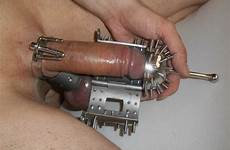 cage chastity spiked torture femdom cbt captions punisher bdsm bondage strapon mistress cumception