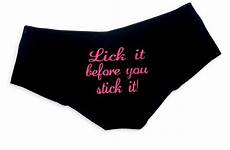 lick slutty underwear
