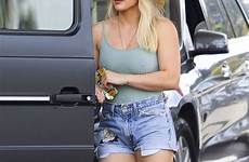 duff hilary shorts jeans braless la jean studio city cutoffs denim down short style thefappening nude blonde sexy body celebmafia