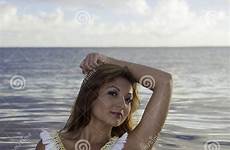 topless girl beautiful ocean hawaii stock dreamstime redhead pacific preview