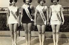 beauty pageant miss pageants beach contestants california posed century together francisco san 1923 having five fun