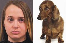 dog sex having woman dachshund sausage arrested herself filming after marie dailystar