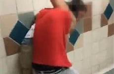 school teen bathroom boys floor high toilet cold knocked after their being three brawl brutal sound two stalls onto bone