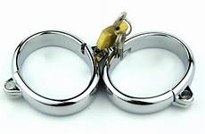supplies sex male handcuffs offbeat ellipse stainless erotic toy steel adult