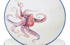 octopus plate dinnerware