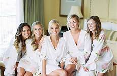 getting ready bridesmaids wedding robes bride before bridesmaid photography bridal outfits get outfit photoshoot dress theknot ceremony party brides robe