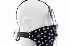 sex bondage gag adult mouth fetish erotic pu mask leather open bdsm games slave hood restraints sexy aliexpress