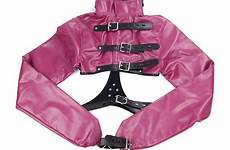 bondage bdsm clothes leather adult restraints clothing shoulder strict women jacket straight sexy over sex pu hand dhgate binding white