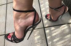 heel high stiletto fetish sandals metal very patent strappy pointed uk4 16cm bar uk3 size