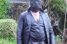 leather cock master harness hood