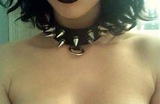 emo goth tits smutty nsfw nude boobs naked cute breasts collar