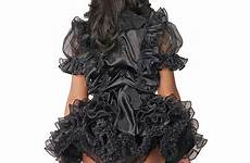 sissy dress jessica dresses shiny satin truly sensational lashings lace features create over top