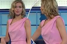 rachel riley wardrobe malfunction countdown rated tv suffers express female mishap nipple celebrities celebrity girls she viewers gives eyeful women