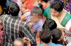 molesting woman molested perverts girl molestation touching man big people grab raja lalbaugcha festival mumbai