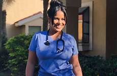 nurse scrubs sexy cute female blue beautiful women nursing gorgeous instagram saved feet