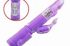 rabbit waterproof thrusting spot toy purple sex dildo vibrator massager speed multi larger shipping