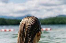 wet swimming hair beautiful lake girl summer young girls portrait choose board photography