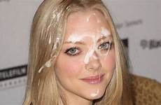 amanda seyfried facial fake hollywood fakes beautiful celebrity cumshot actresses most cum top million die ways west theron charlize horny