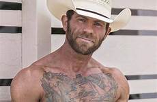 cowboys hunks shirtless abs inked studs beard bearded