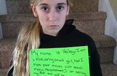 mom daughter cyberbullying punishes punishment parents shares