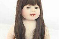 naked girls doll silicone baby girl toys children real reborn fashion 50cm smile shipping gift looking lifelike inch toy realista