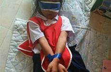 blindfolded punishment duct ripping blindfold shocking concentrating punished compensation dio profesora