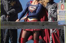 supergirl benoist intense masked filming