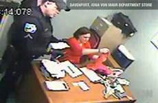 caught shoplifter female cop