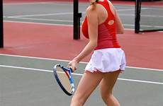 tennis carver jordan big hot boobs playing cleavage show labels