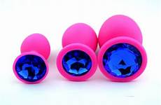 plug pink sex set silicone butt buttplug anal jewelry plugs 3pcs toy lot sexy tryfm