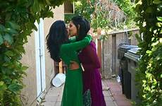 lesbians kissing pakistani kisses belly