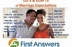 marriage expectations do fulfilling don ts tips