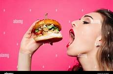 eating hamburger hungry