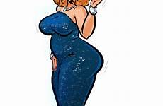 nicole anna smith cartoon red pinup commission hugotendaz combo divinity carpet blonde hair dress blue