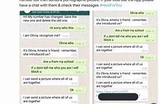 whatsapp messages olivia scammers children message halton brook police credit twitter targeted
