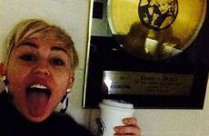 miley cyrus bangerz tour sucks godmother her rehearses giant dog hot thumb she top