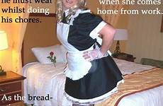 maid men sissy husband outfit captions feminized french dress dresses humiliation boy wear wearing boys he doing feminization maids role