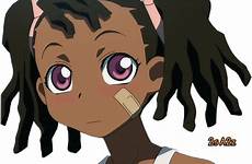 anime characters dreadlocks character african manga girl noire cartoon basquash miyuki girls style renders render female fille drawing pansement american