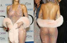 rihanna dress through hot naked tits lebron cfda outfit her