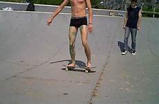 naked skateboarding